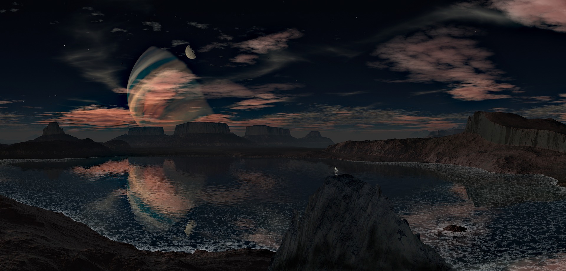 landscape on another far away planet